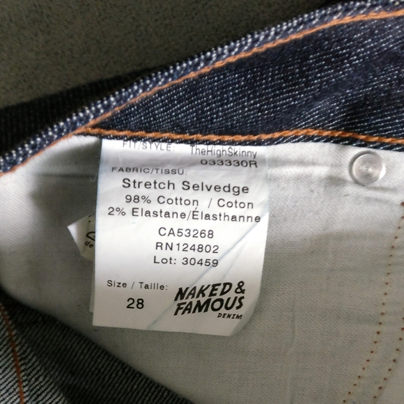 Naked & Famous Stretch Selvedge High Skinny Denim - Picture 6 of 7